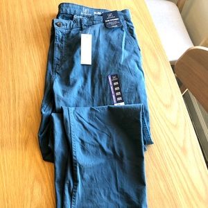george slim straight chino pants